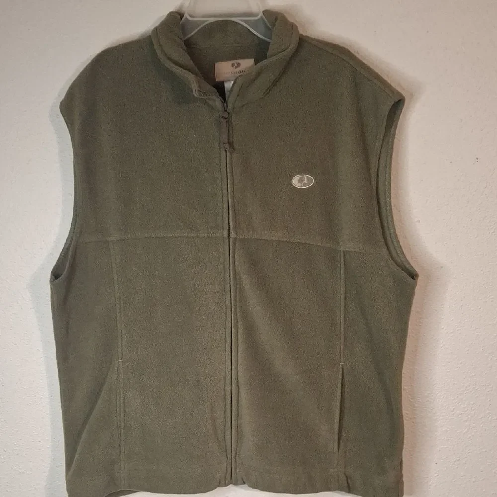 Mossy Oak Olive Green Fleece Vest size XL